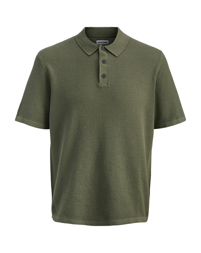 Jack & Jones - JJGeorge Knit Polo - Dusty Olive